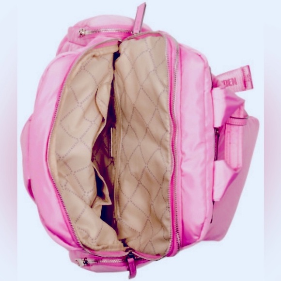 NEW Steve Madden Large Backpack Fondant Pink with Detachable Pouch Wristlet - Picture 3 of 11
